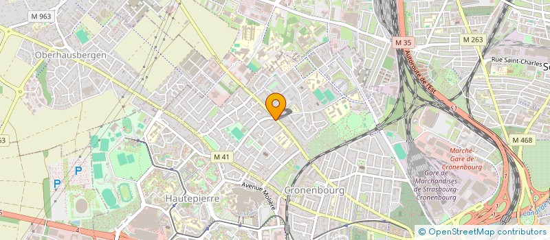 localisation de l'entreprise COMINVEST  STRASBOURG