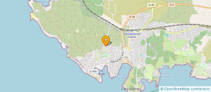 localisation de l'entreprise COMISO  MARTIGUES