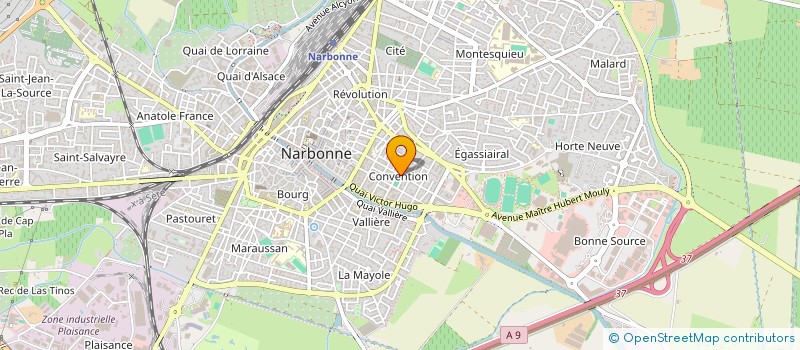 localisation de l'entreprise COMIT ANIMATION COMMERC RADIO NARBONNAIS à NARBONNE
