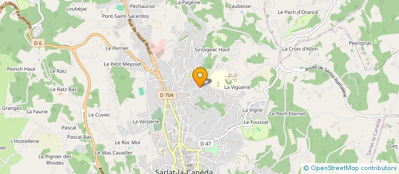 localisation de l'entreprise COMIT D'ENTREP DE L'ADAPEI PERIGORD NOIR à SARLAT-LA-CANEDA