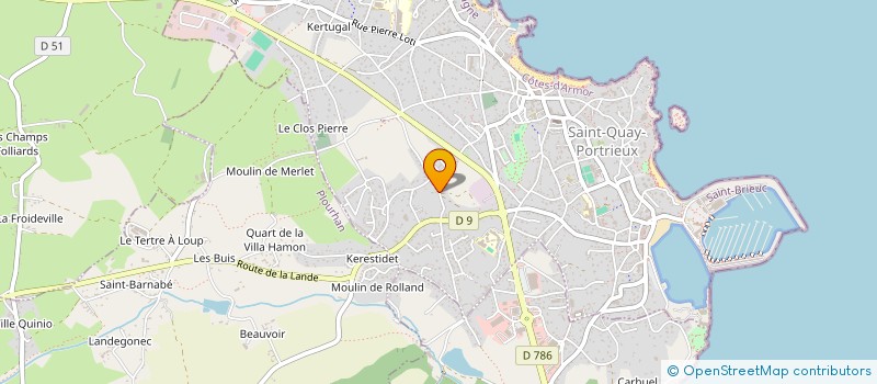 localisation de l'entreprise COMIT DE QUARTIER SAINT MICHEL  SAINT-QUAY-PORTRIEUX