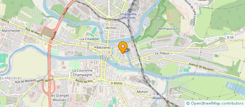 localisation de l'entreprise COMIT DEPART ACTION SOCIALE  CHARLEVILLE-MEZIERES