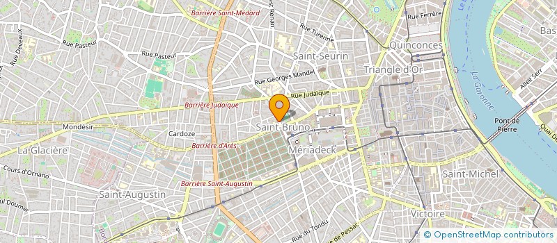 localisation de l'entreprise COMIT DEPART FEDER FRANC TWIRLING BATON  BORDEAUX