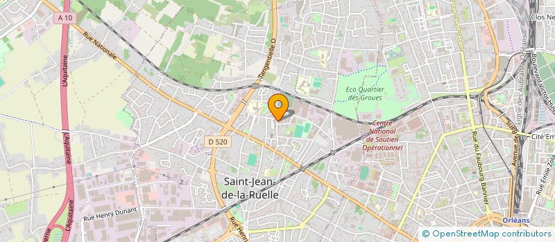 localisation de l'entreprise COMIT ENTR INSTITUT REG JEUNES SOURDS OR à SAINT-JEAN-DE-LA-RUELLE