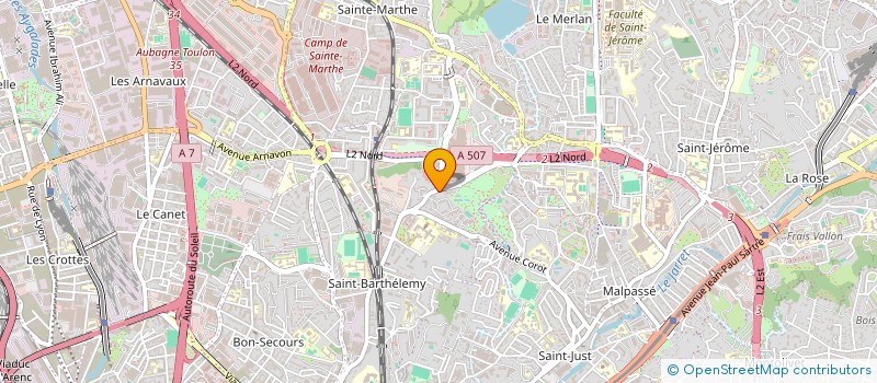 localisation de l'entreprise COMIT ENTREPRISE CARREFOUR FRANCE MERLAN  MARSEILLE