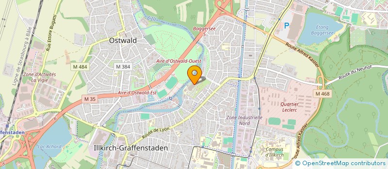 localisation de l'entreprise COMIT ETAB CENTR TRAUMATO ORTHOPEDI CRAM  ILLKIRCH-GRAFFENSTADEN