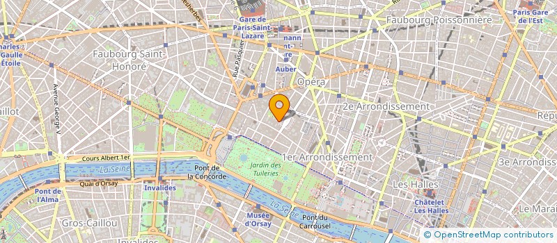 localisation de l'entreprise COMIT ETABL VAP VEND ST HONORE à PARIS