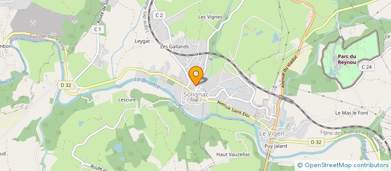 localisation de l'entreprise COMIT GESTION PAP 15 SOLIGNAC à SOLIGNAC