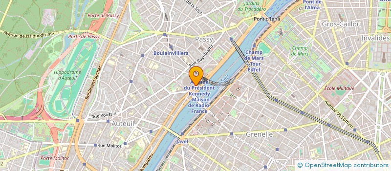 localisation de l'entreprise COMIT INTERENTREPRISES ORGAN RADIO TELEV à PARIS