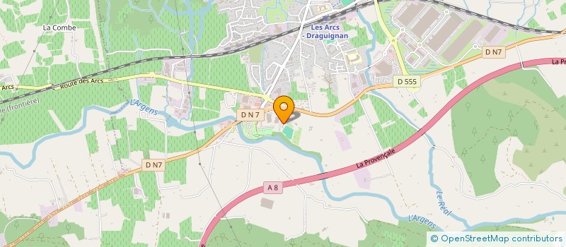 localisation de l'entreprise COMIT INTERP VINS COTES PROVEN à LES ARCS