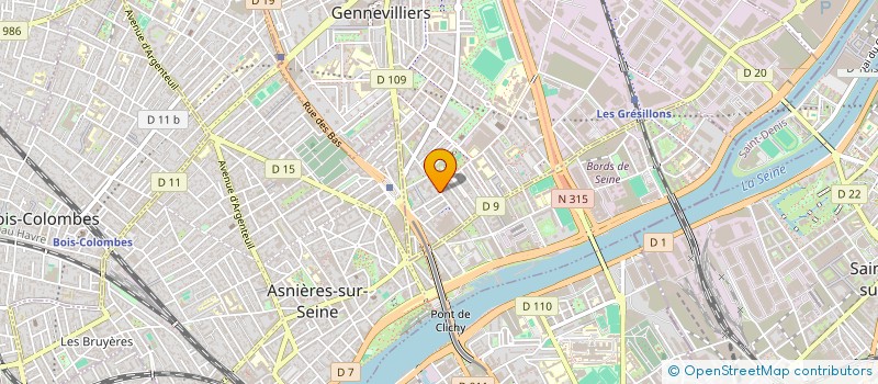 localisation de l'entreprise COMIT LOCAL GENNEV MVT CONTRE RACIS ET A à GENNEVILLIERS