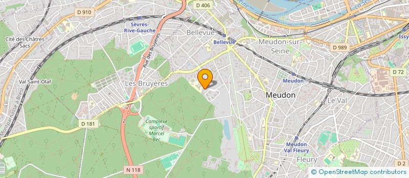 localisation de l'entreprise COMIT SAUVEGARDE SITE MEUDON98  MEUDON