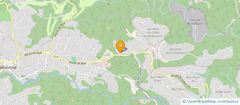 localisation de l'entreprise COMITARI  VALBONNE