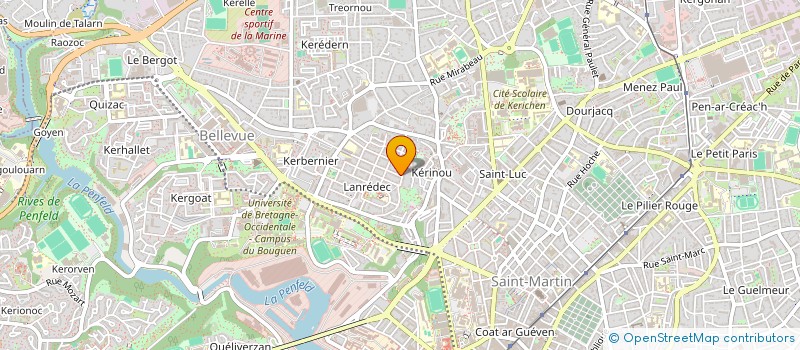 localisation de l'entreprise COMITE  BREST