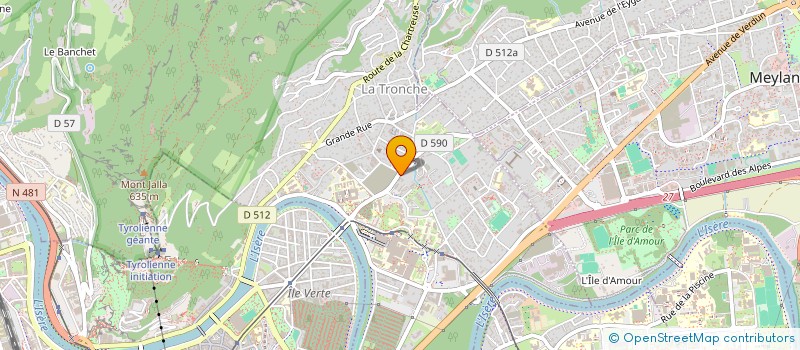 localisation de l'entreprise COMITE ACADEMIQUE ENSEIG CATHOL CAEC  LA TRONCHE