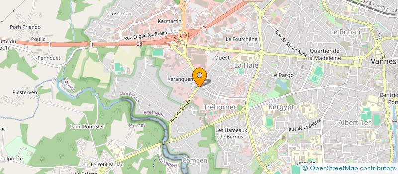 localisation de l'entreprise COMITE ACADEMIQUE ENSEIGNEMENT CATHOLIQU à VANNES