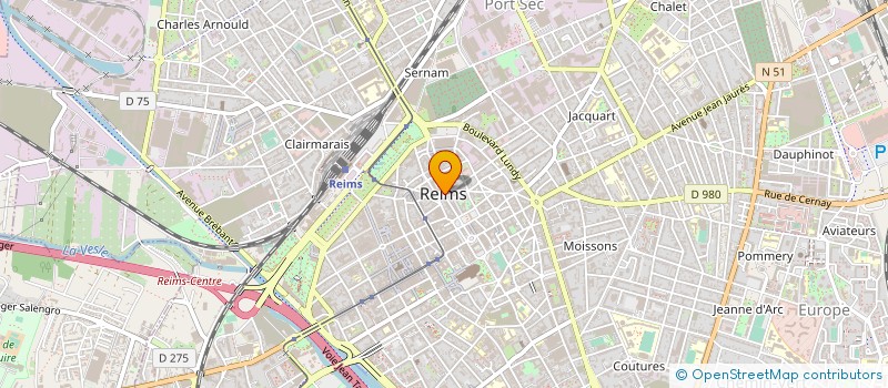 localisation de l'entreprise COMITE ACT SOCIALE PERSONNEL MAIRIE  REIMS