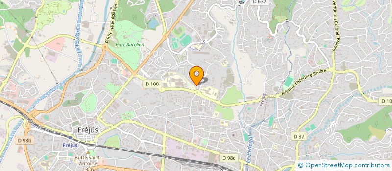 localisation de l'entreprise COMITE ACTION OEUVRES SOC PERS COMMUNAL  LES ADRETS-DE-L'ESTEREL