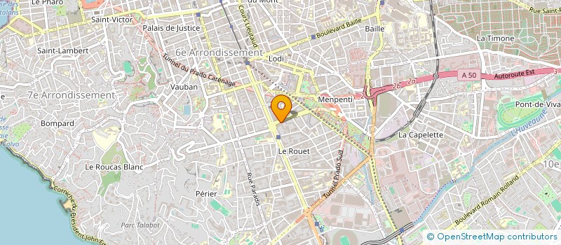 localisation de l'entreprise COMITE ACTION SOCIAL BOULANG PATISSERIE  MARSEILLE
