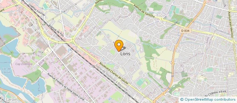 localisation de l'entreprise COMITE ACTION SOCIAL PERSON COMMUN LONS à LONS
