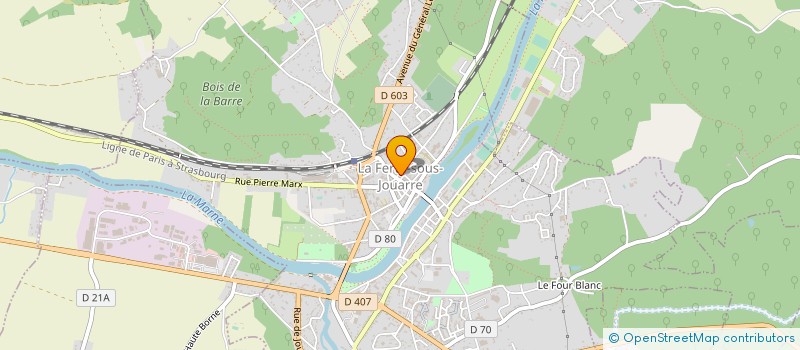 localisation de l'entreprise COMITE ACTION SOCIALE 4 à LA FERTE-SOUS-JOUARRE
