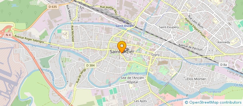 localisation de l'entreprise COMITE ACTION SOCIALE à SAINT-DIZIER