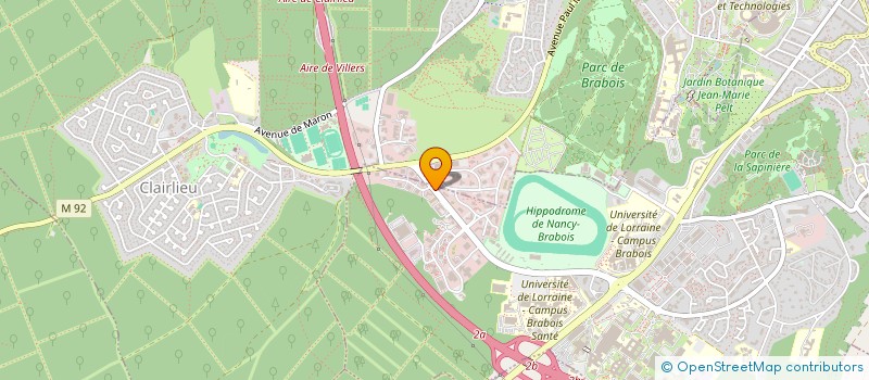 localisation de l'entreprise COMITE ACTION SOCIALE DE L INPL à VANDŒUVRE-LES-NANCY