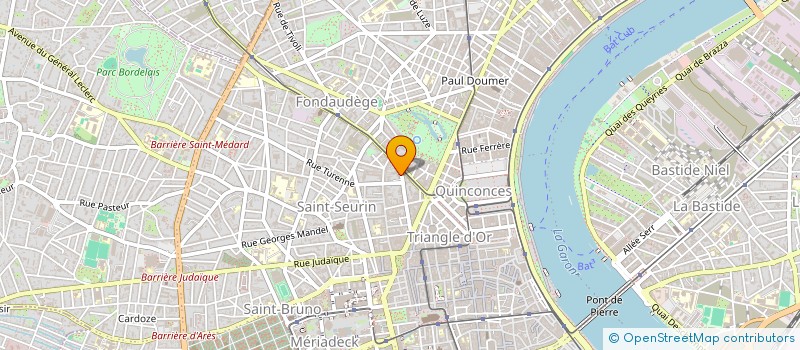localisation de l'entreprise COMITE ACTION SOCIALE ISRAELITE BX AQUIT à BORDEAUX