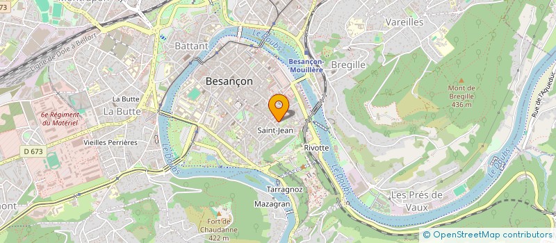 localisation de l'entreprise COMITE ACTION SOCIALE REGION FR COMTE à BESANCON