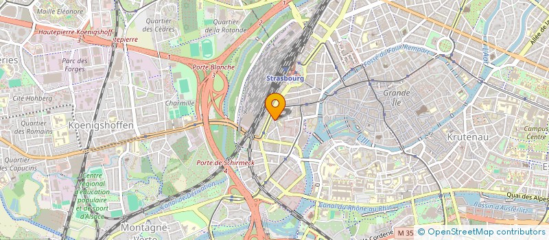 localisation de l'entreprise COMITE ACTION SOCIALE TRAVAILL à STRASBOURG