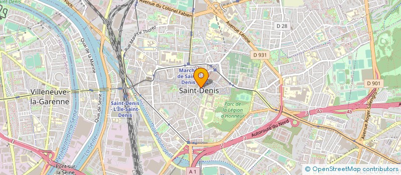 localisation de l'entreprise COMITE ACTIONS SOCIAL CULTUREL ST DENIS à SAINT-DENIS