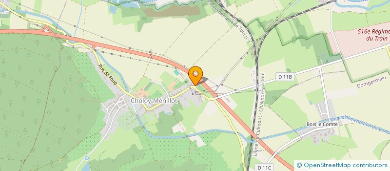 localisation de l'entreprise COMITE AGRICOLE DU PAYS TOULOIS  VILLEY-SAINT-ETIENNE