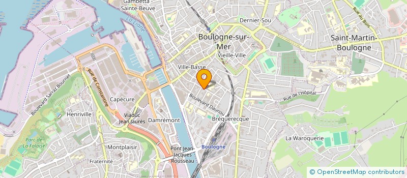 localisation de l'entreprise COMITE AIDE A L AUMONERIE DES LYCEES COL à BOULOGNE SUR MER