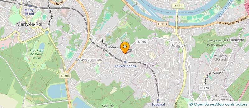 localisation de l'entreprise COMITE AIDE POLOGNE à LOUVECIENNES