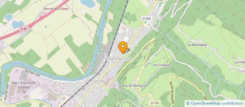 localisation de l'entreprise COMITE AIR PUR ET VACANCES à VILLARD-BONNOT