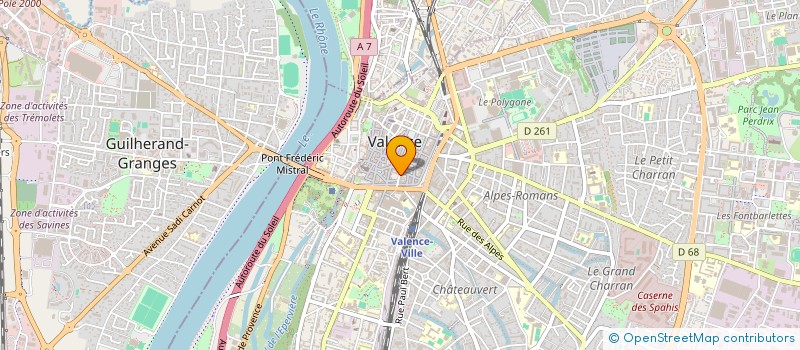 localisation de l'entreprise COMITE ALEXIS DANAN DE VALENCE - POUR LA PROTECTION DE L'ENFANCE  VALENCE