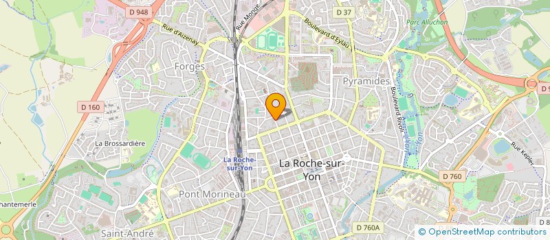 localisation de l'entreprise COMITE ALEXIS DANAN POUR LA PROTECTION DE L'ENFANCE DE VENDEE à LA ROCHE-SUR-YON