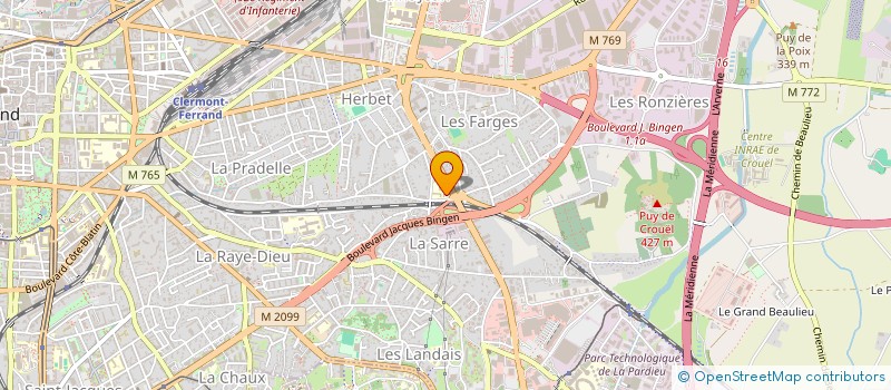 localisation de l'entreprise COMITE AMENAGEMENT CLERMONT FERRAND EST  CLERMONT-FERRAND