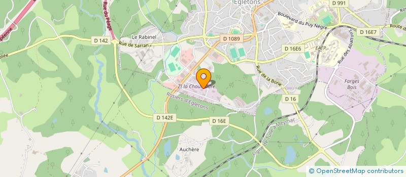 localisation de l'entreprise COMITE AMIS D EMMAUS à EGLETONS