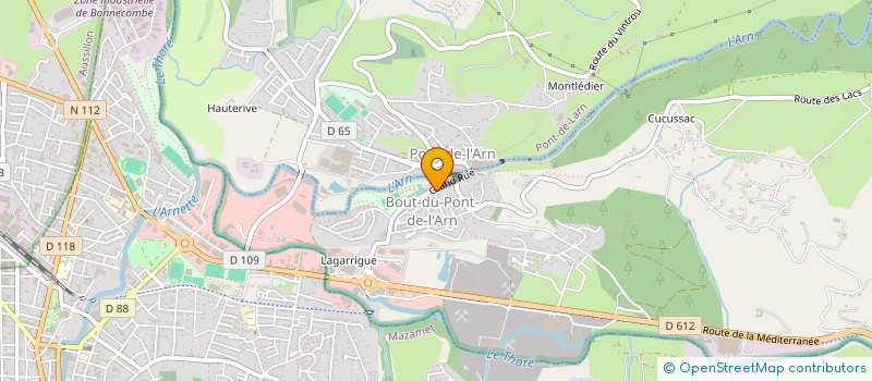 localisation de l'entreprise COMITE ANIMATION BOUT DU PONT DE L'ARN  BOUT-DU-PONT-DE-LARN