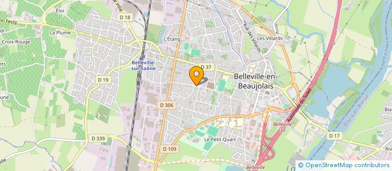 localisation de l'entreprise COMITE ANIMATION CENTRE SOCIAL à BELLEVILLE-EN-BEAUJOLAIS
