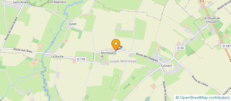 localisation de l'entreprise COMITE ANIMATION COMMUNALE  JUAYE-MONDAYE