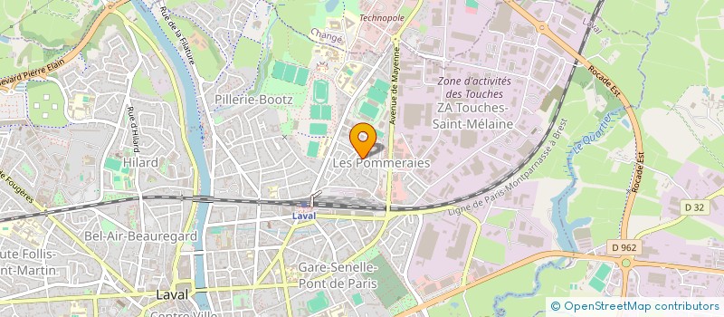 localisation de l'entreprise COMITE ANIMATION DES POMMERAIES VIGNES à LAVAL