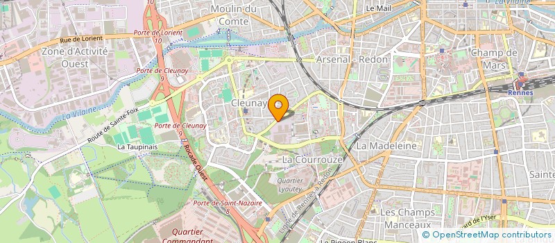 localisation de l'entreprise COMITE ANIMATION LIBERTE  RENNES