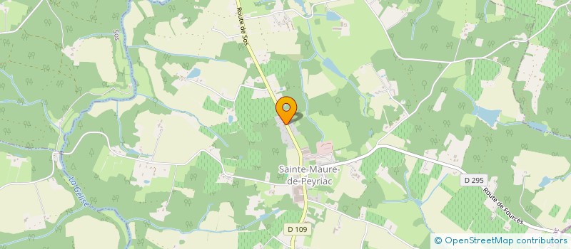 localisation de l'entreprise COMITE ANIMATION LOCAL COMMUNAL DE SAINTE MAURE DE PEYRIAC  SAINTE-MAURE-DE-PEYRIAC