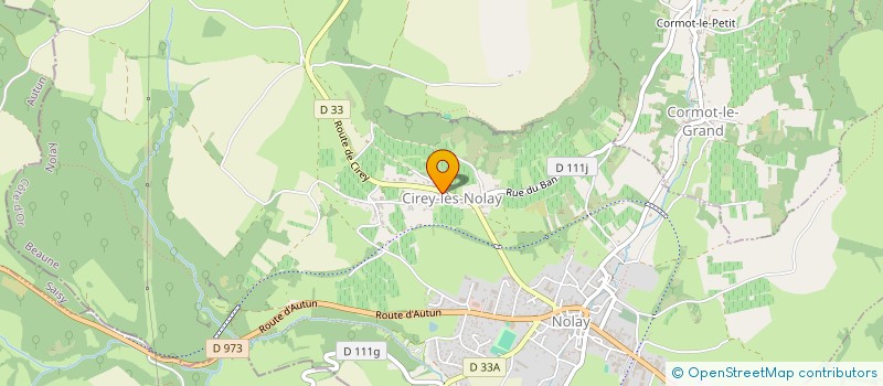 localisation de l'entreprise COMITE ANIMATIONS CULTURELLES ET LOISIRS DU CHAUVELOT à NOLAY