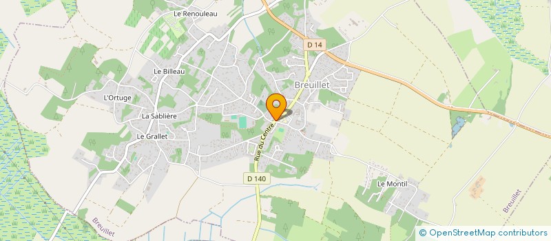 localisation de l'entreprise COMITE ANIMATIONS DES FETES DE BREUILLET (C.A.F.B.)  BREUILLET