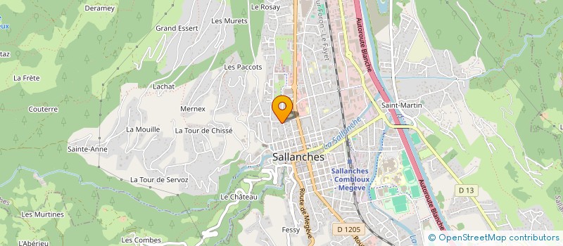 localisation de l'entreprise COMITE ANTI VIOLENCE RHONE ALPES à SALLANCHES