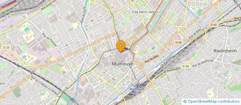 localisation de l'entreprise COMITE ANTIDOUTE  MULHOUSE