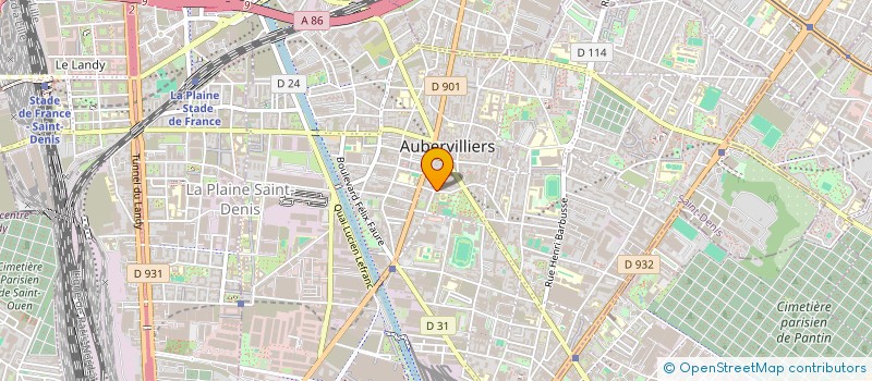 localisation de l'entreprise COMITE APAJH D'AUBERVILLIERS à AUBERVILLIERS